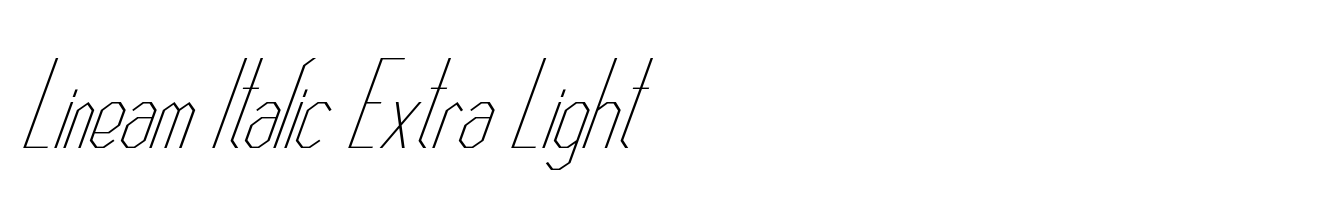 Lineam Italic Extra Light